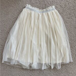 Elegant Cream Hanna Andersson Tulle Skirt